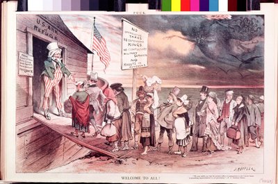 Welcome to All, illustration from the American magazine 